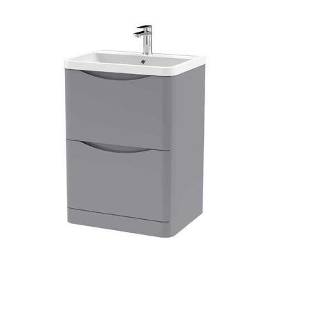 Nuie Lunar Floor Standing 2 Drawer Unit & Polymarble Basin (1 size, 5 colours) - Brand New Bathrooms