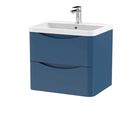 Nuie Lunar Wall Hung 2 Drawer Unit & Polymarble Basin (1 size, 5 colours) - Brand New Bathrooms