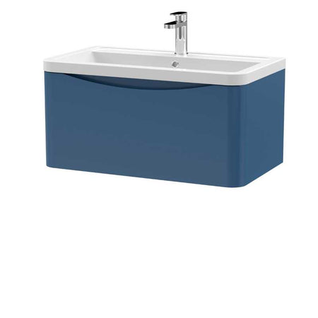 Nuie Lunar Wall Hung 1 Drawer Unit & Ceramic Basin (1 size, 5 colours) - Brand New Bathrooms