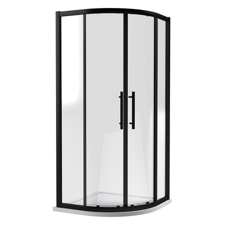 Nuie Apex Quadrant 8mm Glass (Matt Black, 2 sizes) - Brandnew Bathroom