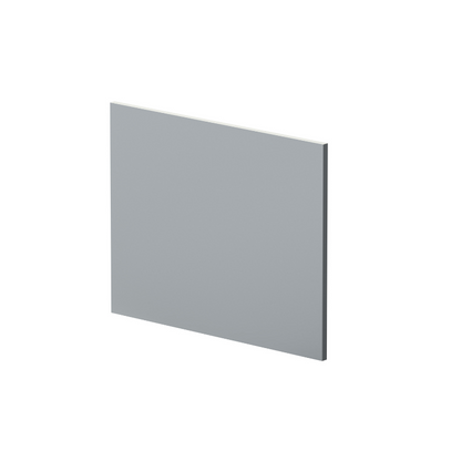 Nuie Urban L-Shape Square Shower Bath End Panel (2 sizes, Gray) - Brandnew Bathroom
