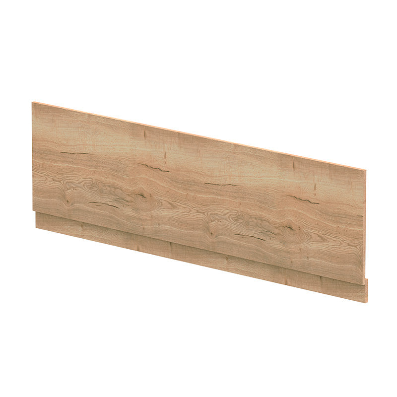 Nuie 700mm Straight Bath End Panel & Plinth (Autumn Oak) - Brandnew Bathroom
