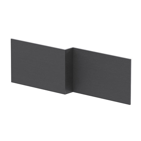 Nuie 1700mm L Shape Square Shower Bath Front Panel (Grey) - Brandnew Bathroom