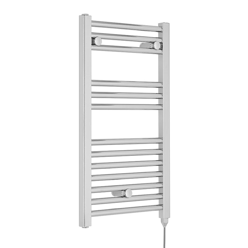 Nuie Electric Towel Rail (200, 300, 500 Watts, Chrome) - Brand New Bathrooms