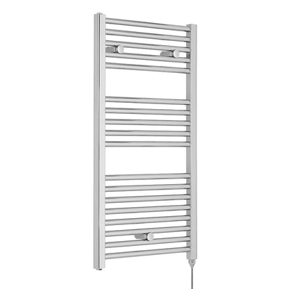 Nuie Electric Towel Rail (200, 300, 500 Watts, Chrome) - Brand New Bathrooms