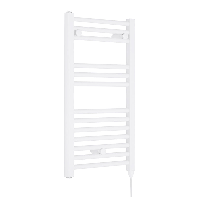 Nuie Electric Towel Rail (300, 500, 750 Watts, Gloss White) - Brand New Bathrooms