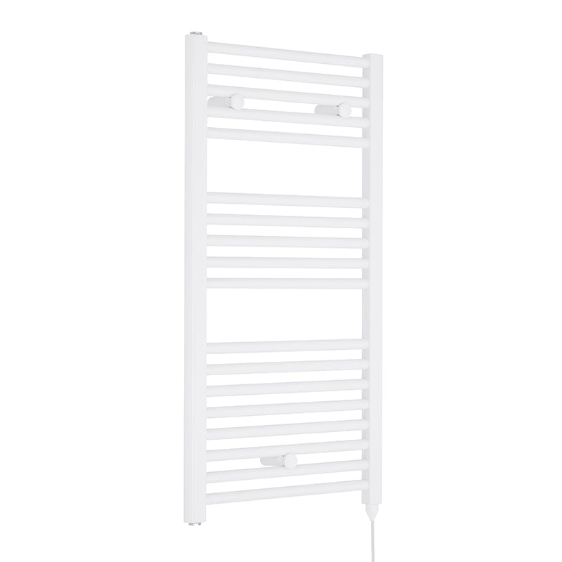 Nuie Electric Towel Rail (300, 500, 750 Watts, Gloss White) - Brand New Bathrooms