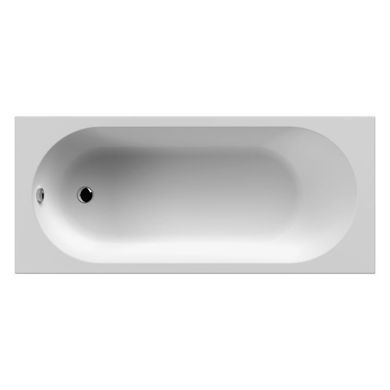Nuie Otley Round Straight Bath (1 size, White) - Brandnew Bathroom