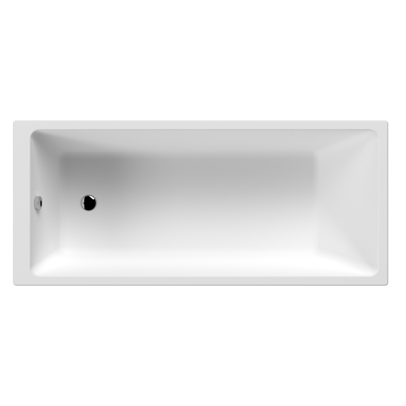 Nuie Thin Edge Single Ended Bath (1 size, White) - Brandnew Bathroom