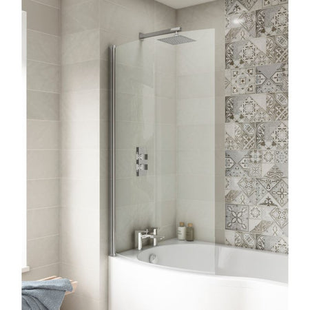 Nuie Curved B-Bath Screen (2 sizes, Chrome) - Brandnew Bathroom