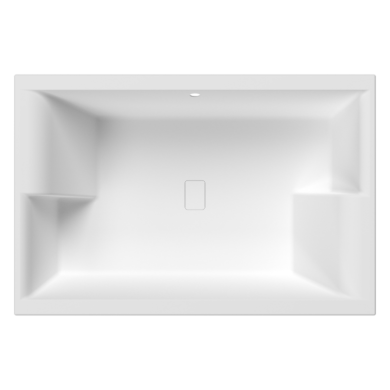 Brand New Bathrooms - Double Ended Inset Spa Bath (1 size, White)
