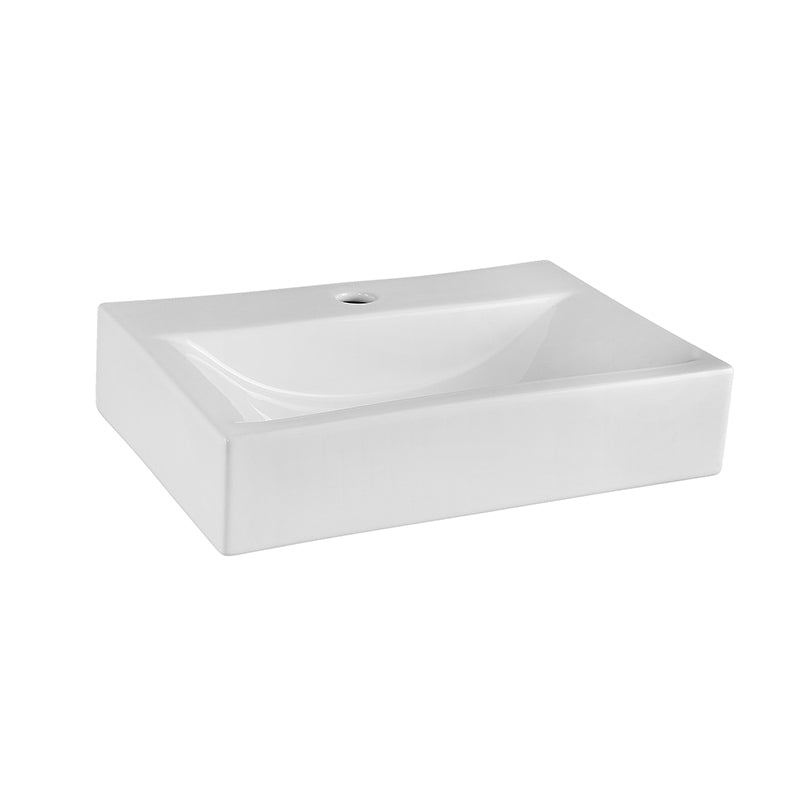 Nuie Rectangular Vessel Basin (2 sizes, White) - Brand New Bathrooms