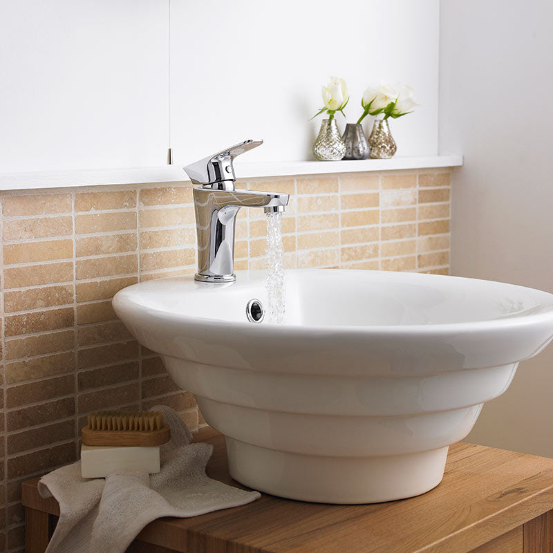Nuie Round Vessel Sink (1 size, White) - Brand New Bathrooms
