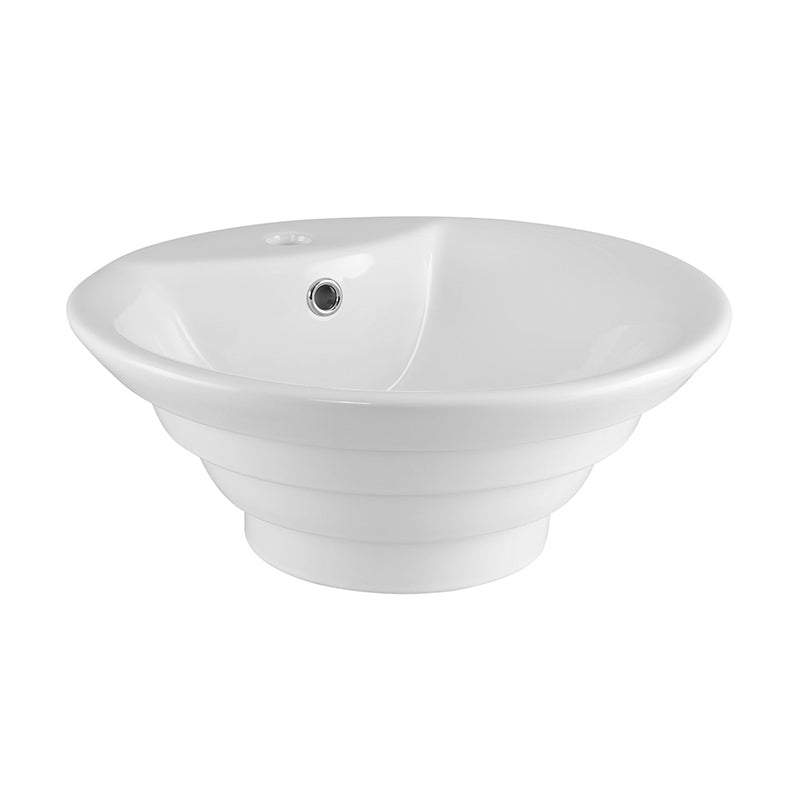 Nuie Round Vessel Sink (1 size, White) - Brand New Bathrooms