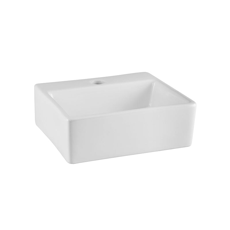 Nuie Rectangular Vessel Basin (2 sizes, White) - Brand New Bathrooms