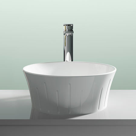 Nuie Round Vessel Basin (1 size, White) - Brand New Bathrooms