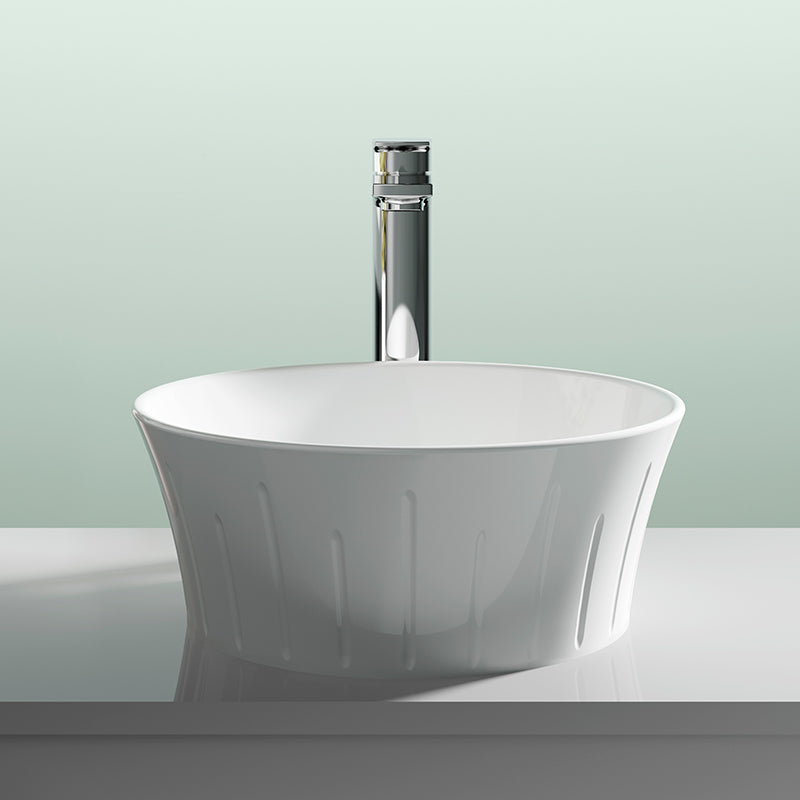Nuie Round Vessel Basin (1 size, White) - Brand New Bathrooms