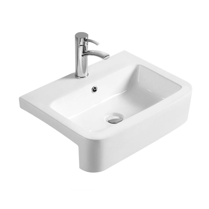 Nuie Semi-Recessed Basin (2 sizes, White) - Brand New Bathrooms