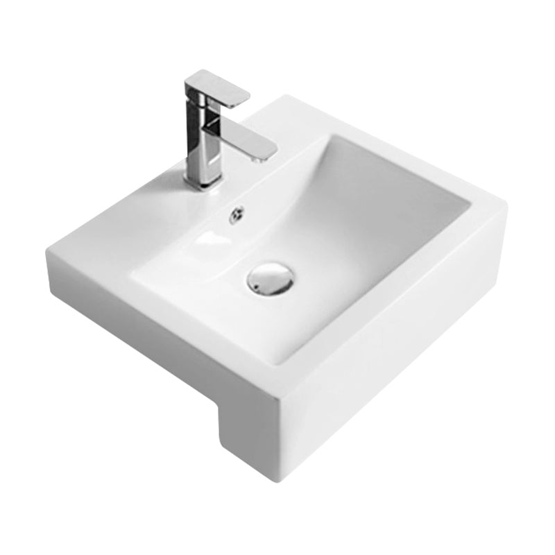 Nuie Semi-Recessed Basin (2 sizes, White) - Brand New Bathrooms