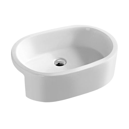 Nuie Semi-Recessed Round Basin (1 size, White) - Brand New Bathrooms
