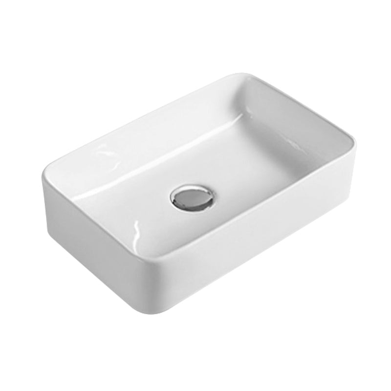 Nuie Rectangular Vessel Basin (2 sizes, White) - Brand New Bathrooms