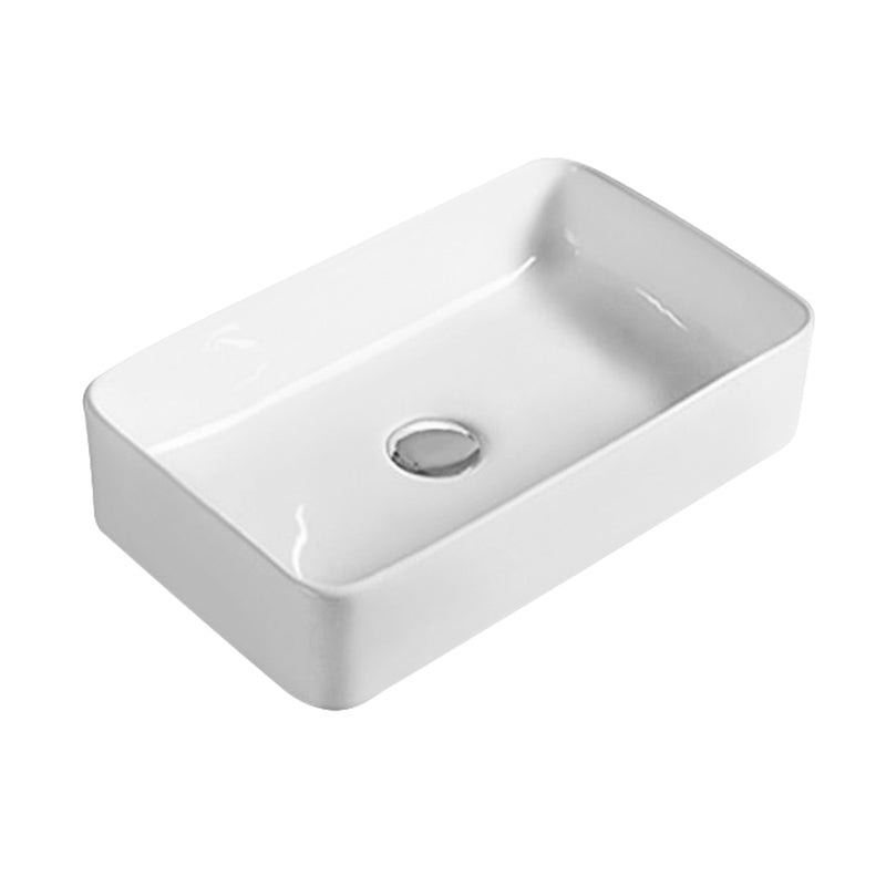 Nuie Rectangular Vessel Basin (2 sizes, White) - Brand New Bathrooms