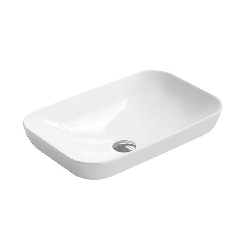 Nuie Rectangular Vessel Basin (1 size, White) - Brand New Bathrooms