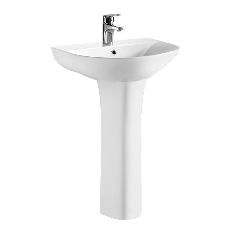 Nuie Freya Basin & Pedestal (1 size, White) - Brand New Bathrooms