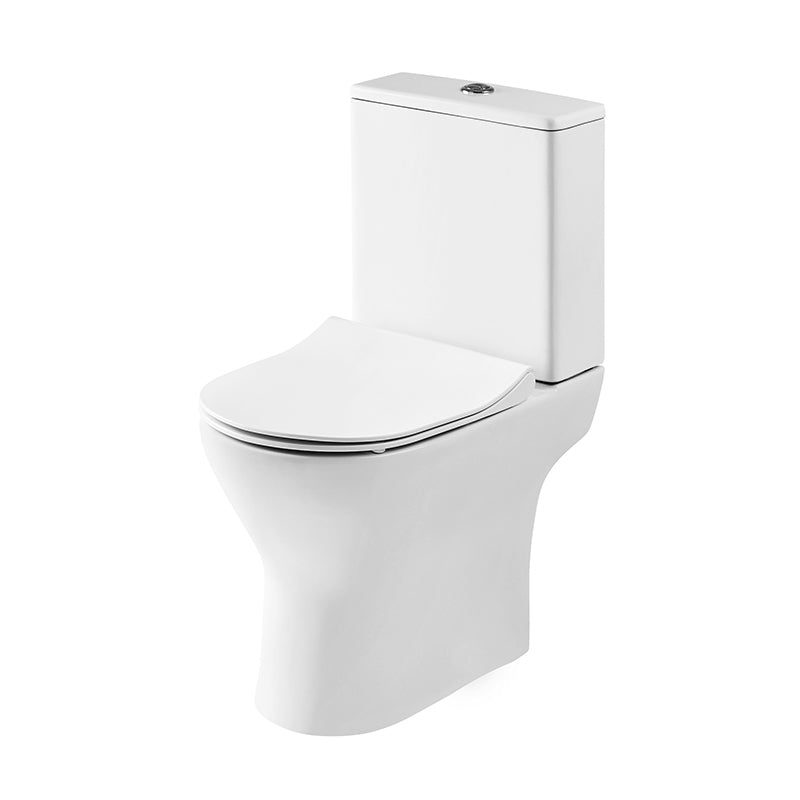 Nuie Freya Toilet Pan, Cistern & Seat (1 size, White) - Brand New Bathrooms