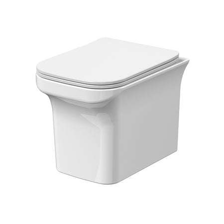 Nuie Ava Wall Hung Toilet Pan & Soft Close Seat (1 size, White) - Brand New Bathrooms