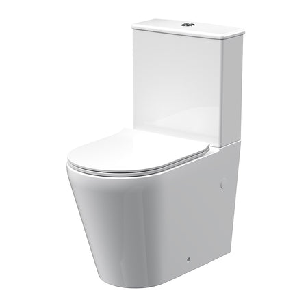 Nuie Freya Toilet Pan, Cistern & Seat (1 size, White) - Brand New Bathrooms