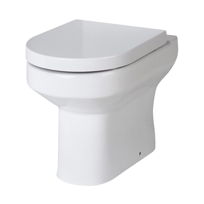 Nuie Harmony Back to Wall Toilet Pan (1 size, White) - Brand New Bathrooms