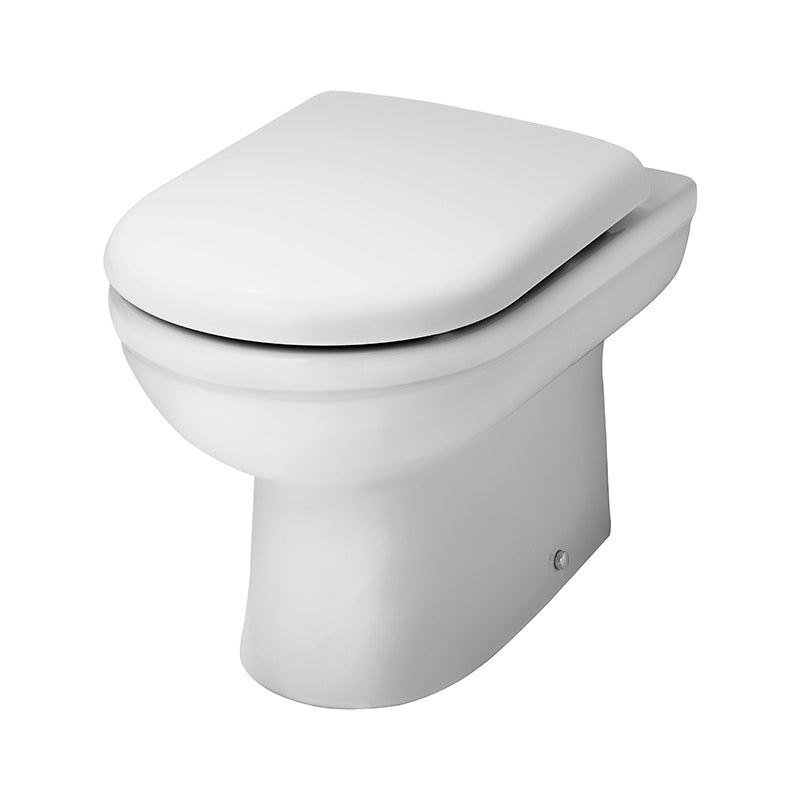 Nuie Ivo Back to Wall Toilet Pan (1 size, White) - Brand New Bathrooms