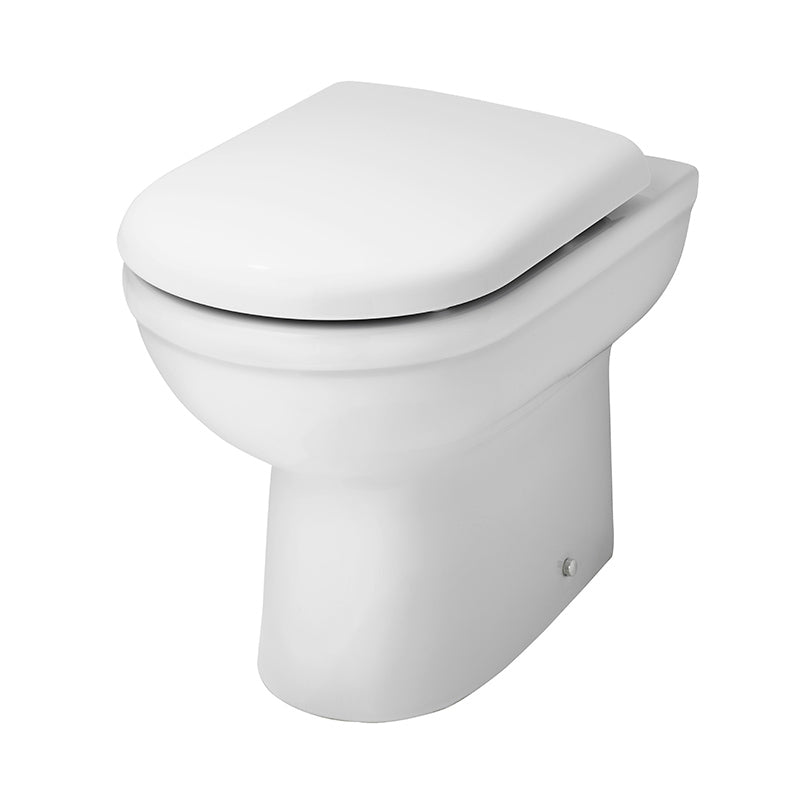 Nuie Ivo Comfort Height Back To Wall Toilet Pan (1 size, White) - Brand New Bathrooms