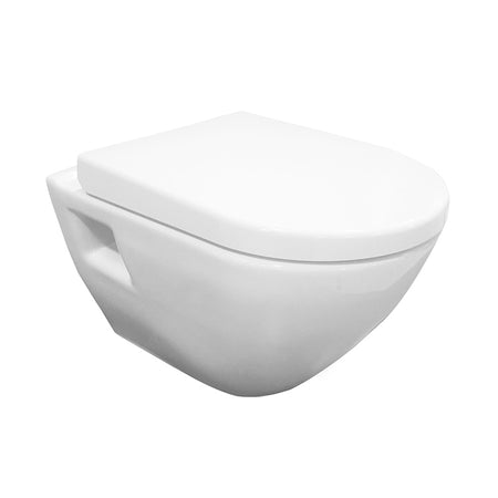 Nuie Provost Wall Hung Toilet Pan (1 size, White) - Brand New Bathrooms