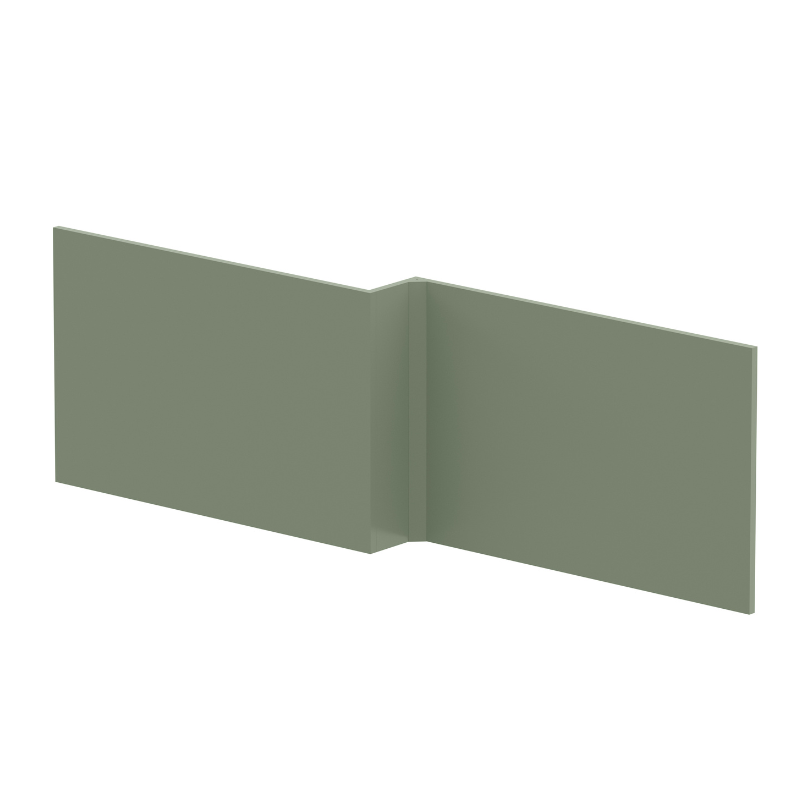 Nuie L Shape Square Shower Bath End Panel (2 sizes, Green) - Brandnew Bathroom
