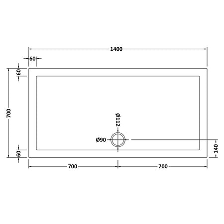 Nuie Slip Resistant Rectangular Slimline Shower Tray (7 sizes, White) - Brandnew Bathroom