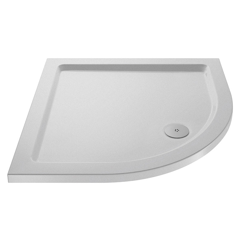 Nuie Slip Resistant Quadrant Slimline Shower Tray (1 size, White) - Brandnew Bathroom