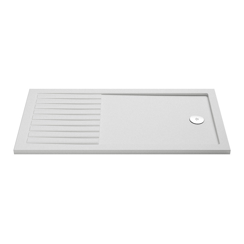 Nuie Slip Resistant Rectangular Walk-In Shower Tray (3 sizes, White) - Brandnew Bathroom