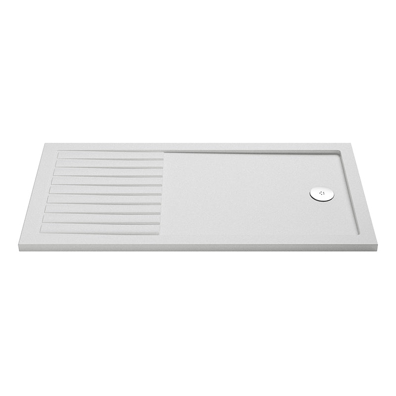 Nuie Slip Resistant Rectangular Walk-In Shower Tray (3 sizes, White) - Brandnew Bathroom