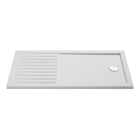 Nuie Slip Resistant Rectangular Walk-In Shower Tray (3 sizes, White) - Brandnew Bathroom