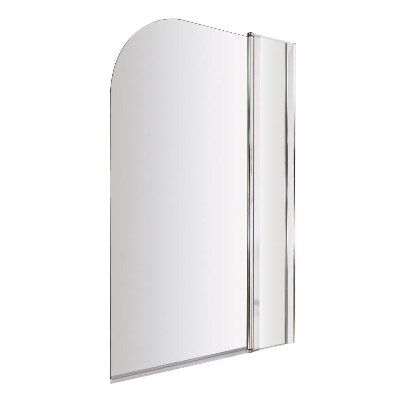 Nuie Round Bath Screen (2 sizes, Chrome) - Brandnew Bathroom
