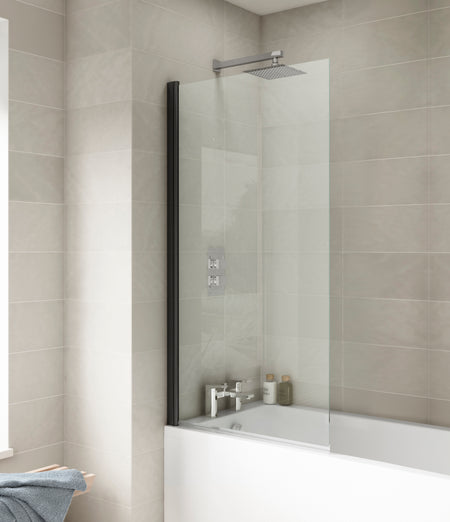 Brand New Bathrooms - Nuie Bath Screen (2 Style, Black)