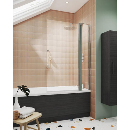Nuie Square Bath Screen (2 sizes, Chrome) - Brandnew Bathroom