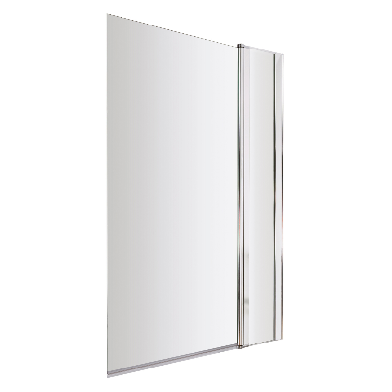 Nuie Square Bath Screen (2 sizes, Chrome) - Brandnew Bathroom