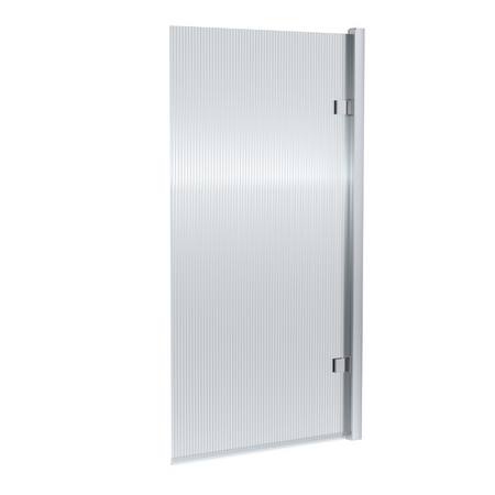 Nuie Square Hinged Fluted Bath Screen  (1 size, 3 colours) - Brandnew Bathroom
