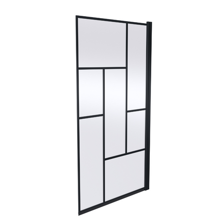 Brand New Bathrooms - Nuie Square Abstract Bath Screen (1 size, Black)