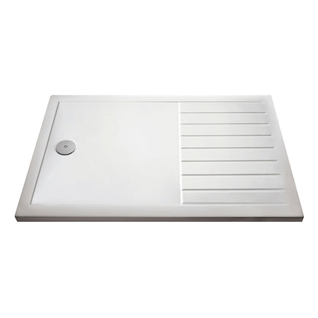 Nuie Rectangular Walk-In Slimline Shower Tray (3 sizes, White) - Brandnew Bathroom