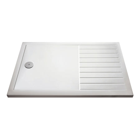 Nuie Rectangular Walk-In Slimline Shower Tray (3 sizes, White) - Brandnew Bathroom