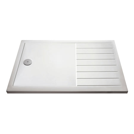 Nuie Rectangular Walk-In Slimline Shower Tray (3 sizes, White) - Brandnew Bathroom